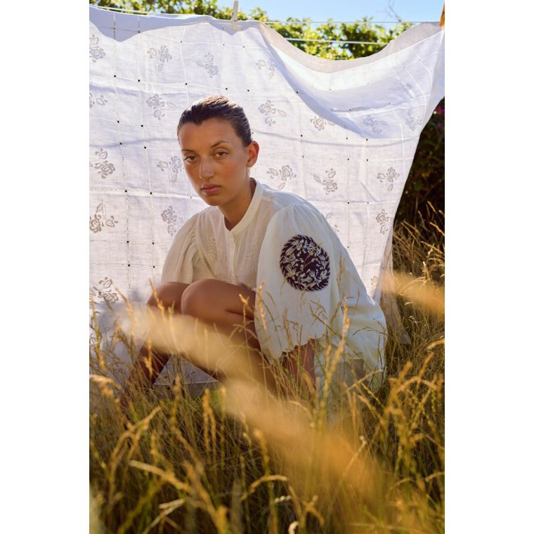 HABIBA - PATTIE BUTTERFLY SHIRT - VANILLA