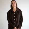Studio Feder - SILJA SHIRT - CORDUROY - DARK BROWN