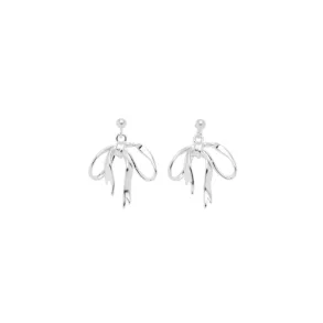 Pico - Ribbon Studs - s�lv