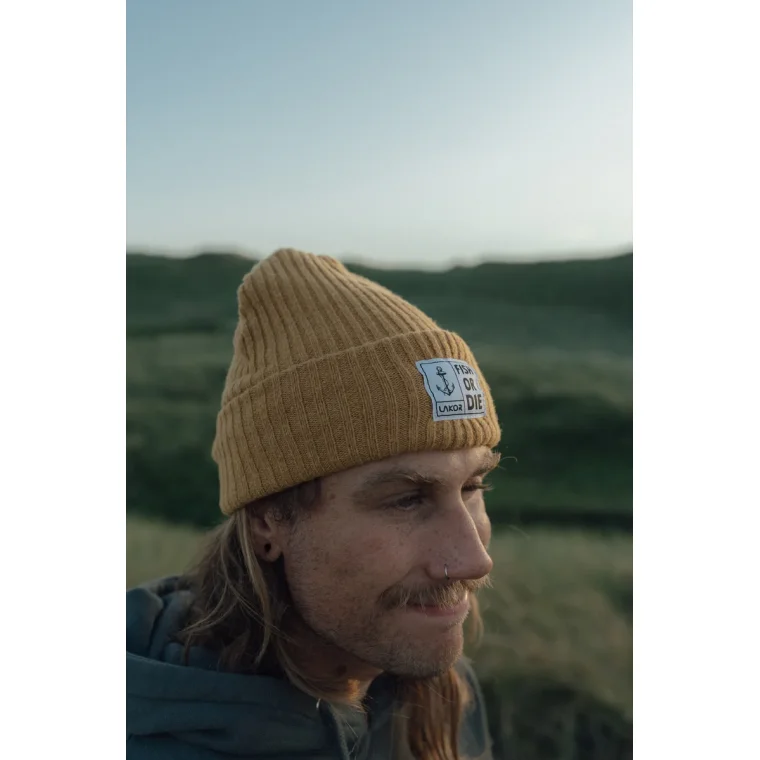 LAKOR - Fish or Die Beanie - Yellow