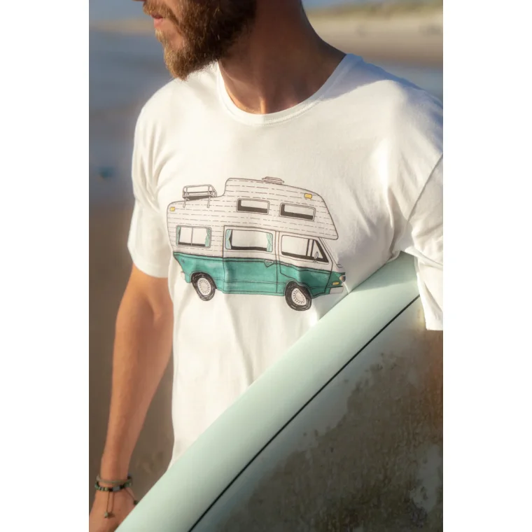 LAKOR - Forest Camper T-shirt - Starwhite