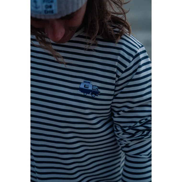 LAKOR - Ahoy! Mini Ocean Camper T-shirt - Blueberry/Starwhite