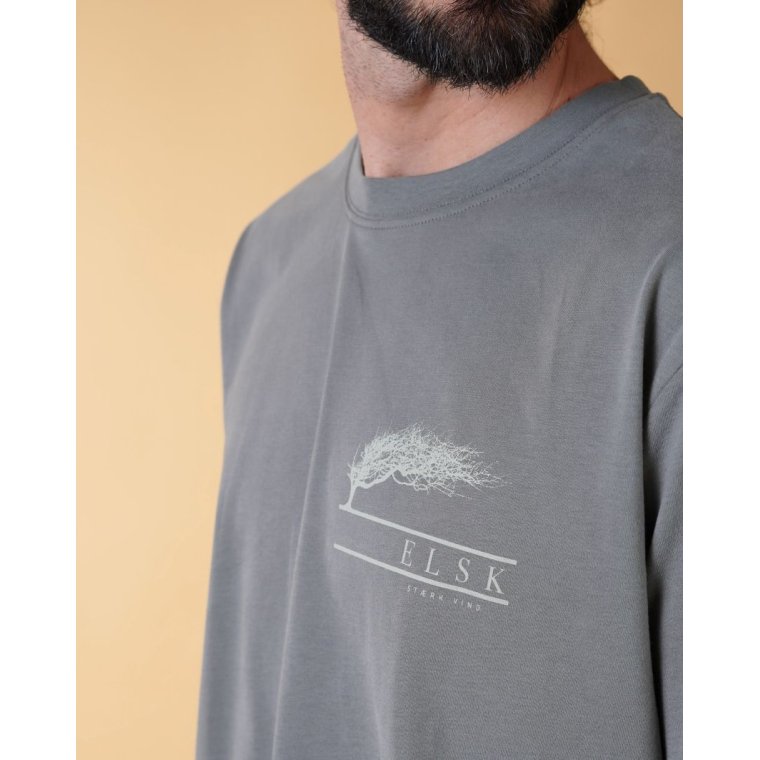 Elsk - ST�RK VIND CH MEN'S BRUSHED T-SHIRT - CASTOR GRAY