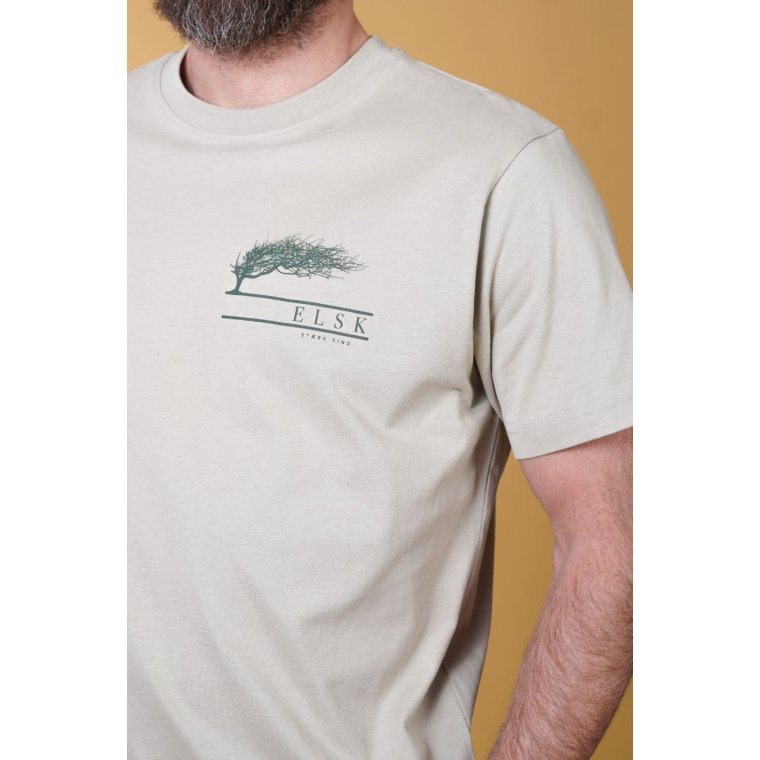 Elsk - ST�RK VIND CH MEN'S BRUSHED T-SHIRT - SAND STONE