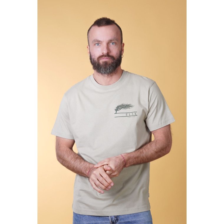 Elsk - ST�RK VIND CH MEN'S BRUSHED T-SHIRT - SAND STONE