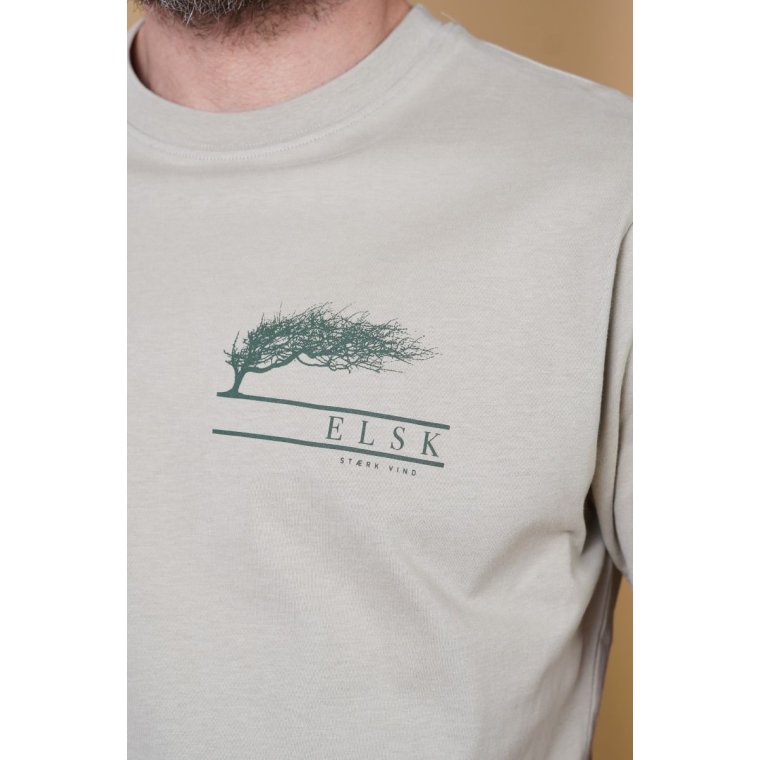 Elsk - ST�RK VIND CH MEN'S BRUSHED T-SHIRT - SAND STONE