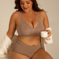 Femifemme - SoftScallop Full Coverage B�jlefri BH - Soft Mocha
