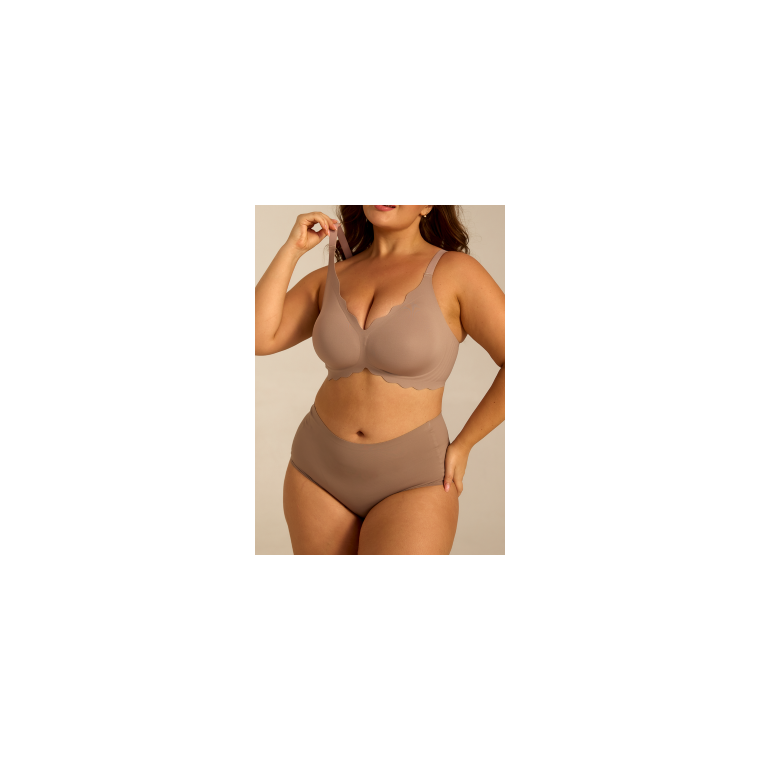 Femifemme - SoftScallop Full Coverage B�jlefri BH - Soft Mocha