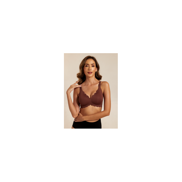 Femifemme - SoftScallop Full Coverage B�jlefri BH - Velvet Chocolate