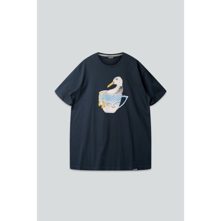 LAKOR - Seagull in a Cup T-shirt - Blueberry