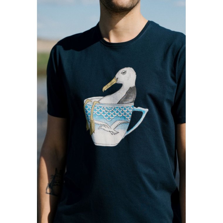 LAKOR - Seagull in a Cup T-shirt - Blueberry