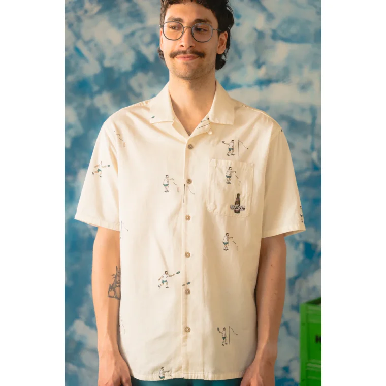 LAKOR - Sport-Cola Campingsport Short Sleeve Shirt - Star White