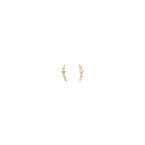 PICO - Starfall Crystal Studs - Forgyldt