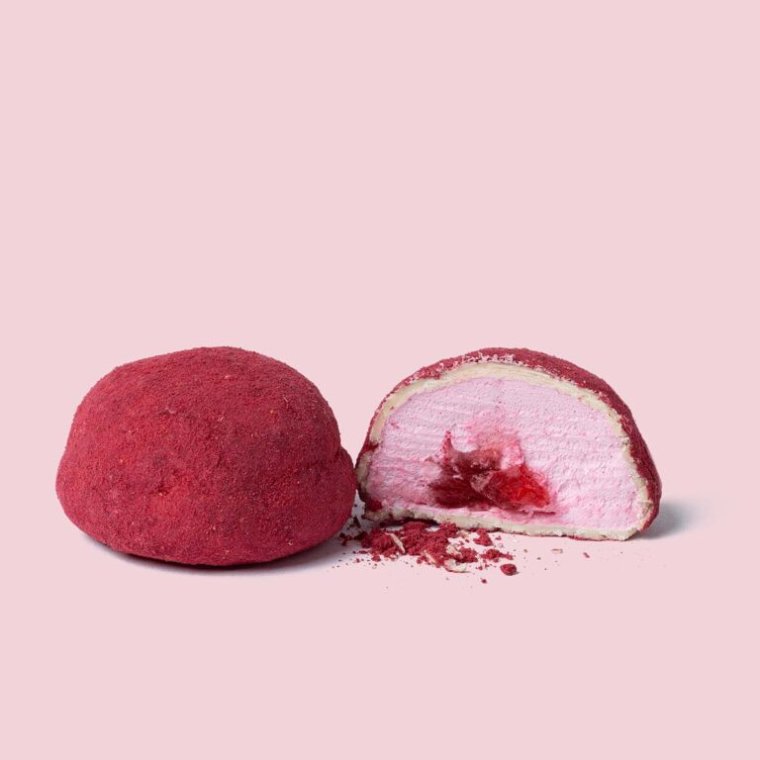 THE MALLOWS - Filled mallows - strawberry rich raspberry - 5 stk.