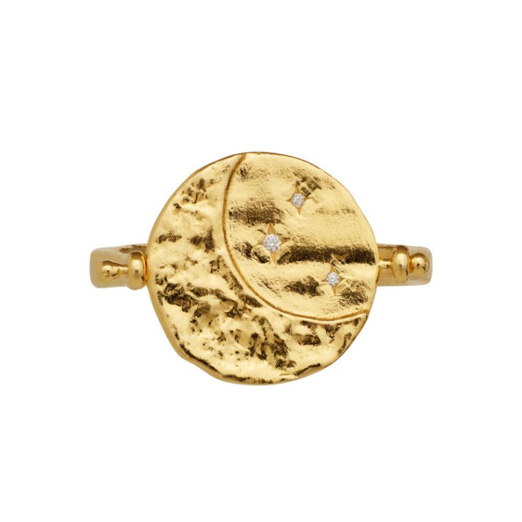 Maanesten - Sunna Ring - Forgyldt