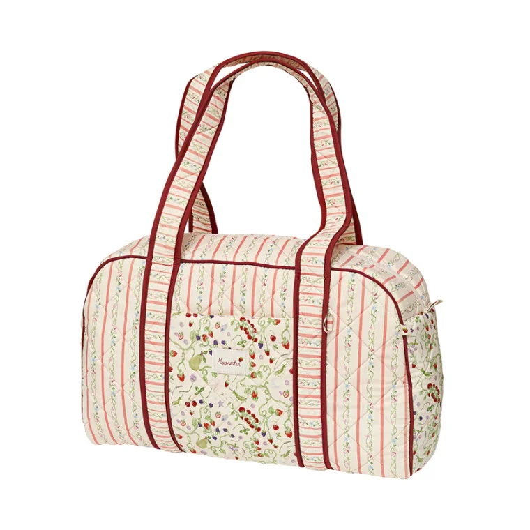 Maanesten - Suvi Quilted Bag - Summer Stripes Peach