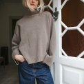 Studio Feder - THYRA KNIT  - WOOL CASHMERE - OAT MELANGE
