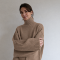 Studio Feder - THYRA KNIT  - WOOL CASHMERE - OAT MELANGE