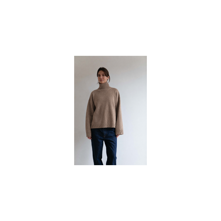 Studio Feder - THYRA KNIT  - WOOL CASHMERE - OAT MELANGE