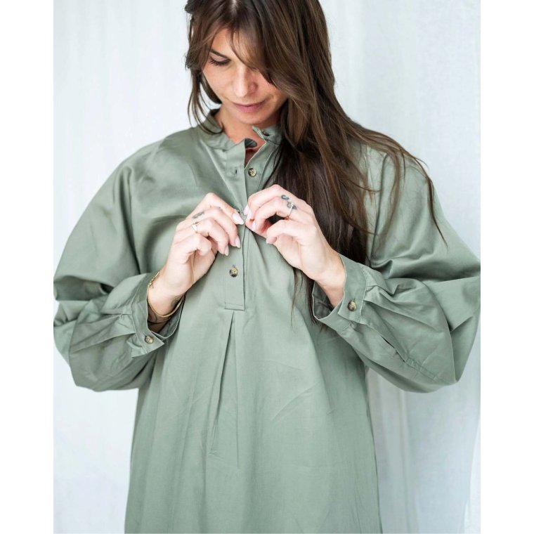 TINTOK - Tine Khaki 100% organic cotton dress