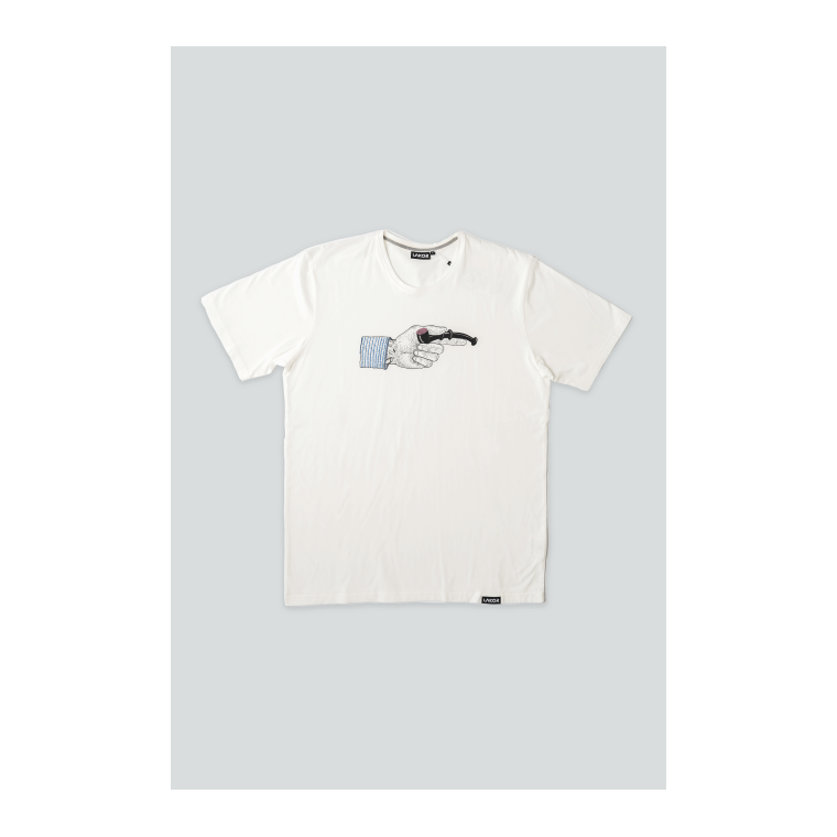 LAKOR - The Pointing Pipe T-shirt - Star White