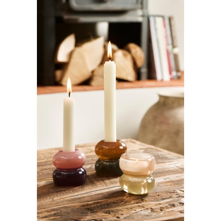 IB LAURSEN - Stage t/2,2 cm lys og fyrfadslys 3 ass farvekombinationer, vendbar