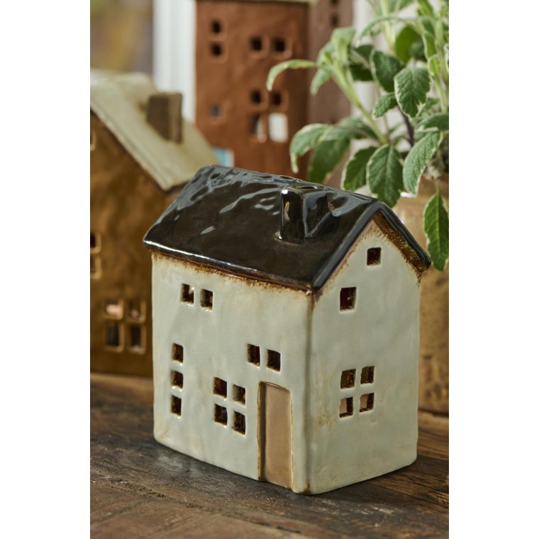 IB LAURSEN - Hus t/fyrfadslys Brighton rustfarvet dr