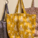 IB LAURSEN - Taske quiltet mustard m/paisleymnster
