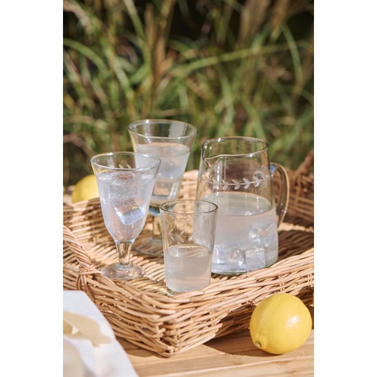 IB LAURSEN - Kande klart glas m/hank og bladranke 800 ml