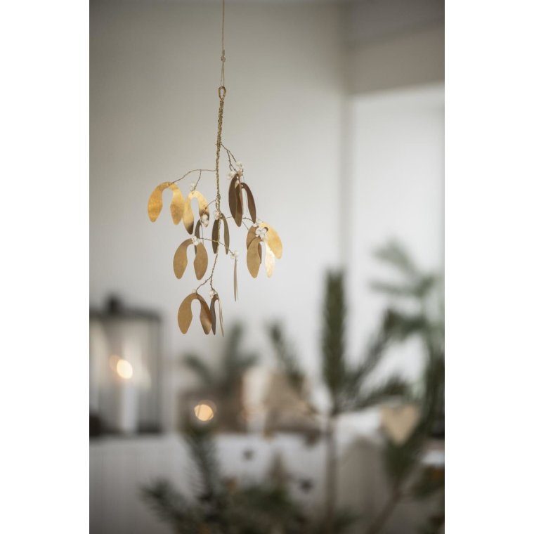 IB LAURSEN - Mistelten t/ophng m/hvide perler Gloria - stor