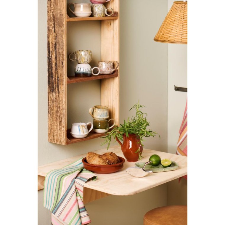 IB LAURSEN - Krus m/hank Kalmar mustard m/bl striber