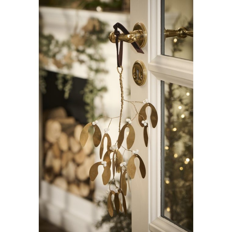 IB LAURSEN - Mistelten t/ophng m/hvide perler Gloria - stor