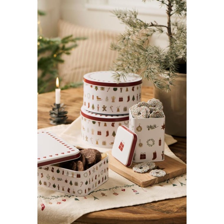 IB LAURSEN - Kagedse m/juleikoner My Nostalgic Christmas rund