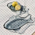 IB LAURSEN - Fiskefad stor mrkeblt glas