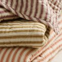 Ib Laursen - Quilt sand m/dusty plum striber