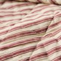 Ib Laursen - Quilt sand m/dusty plum striber