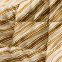 Ib Laursen - Quilt sand m/ochre green striber