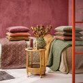 Ib Laursen - Quilt rosa m/gr�nt, gr�t og m�rkrosa paisleym�nster