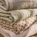 IB LAURSEN - Quilt rosa m/korssting