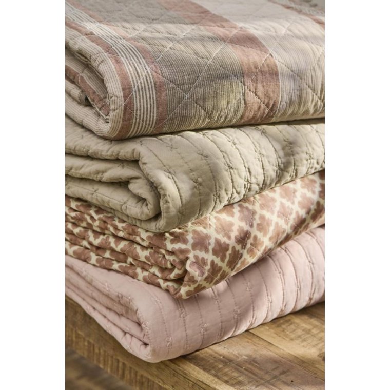IB LAURSEN - Quilt rosa m/korssting