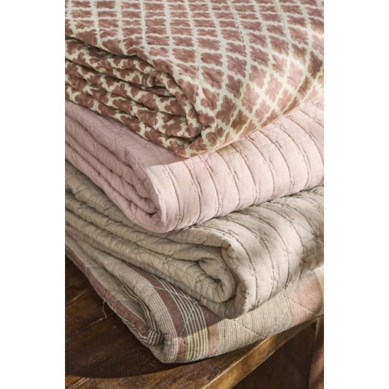 IB LAURSEN - Quilt rosa m/korssting