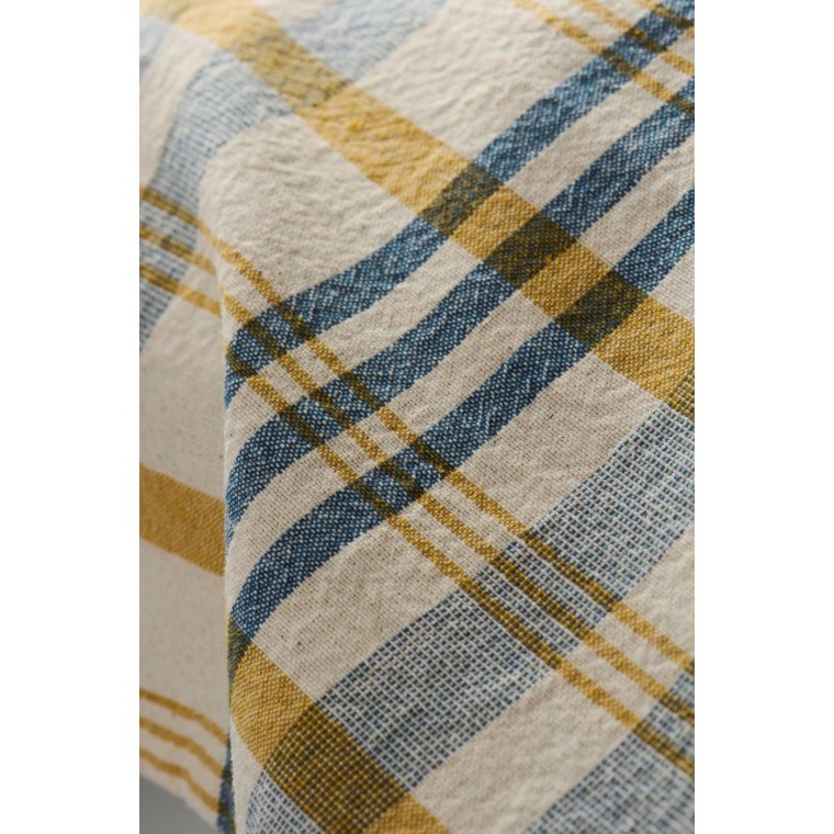 IB LAURSEN - Viskestykke Mikkel natur m/bl og mustard striber