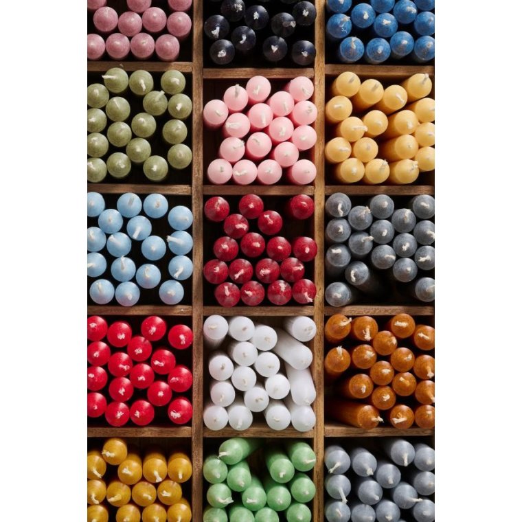 Ib Laursen - Bedelys bordeaux rustik - 7 stk.