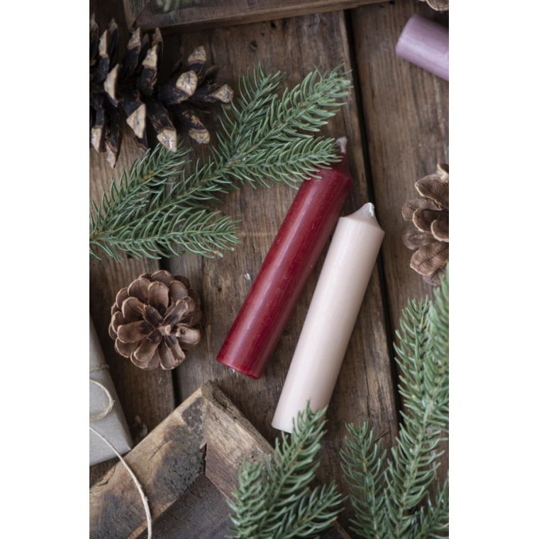 Ib Laursen - Bedelys bordeaux rustik - 7 stk.