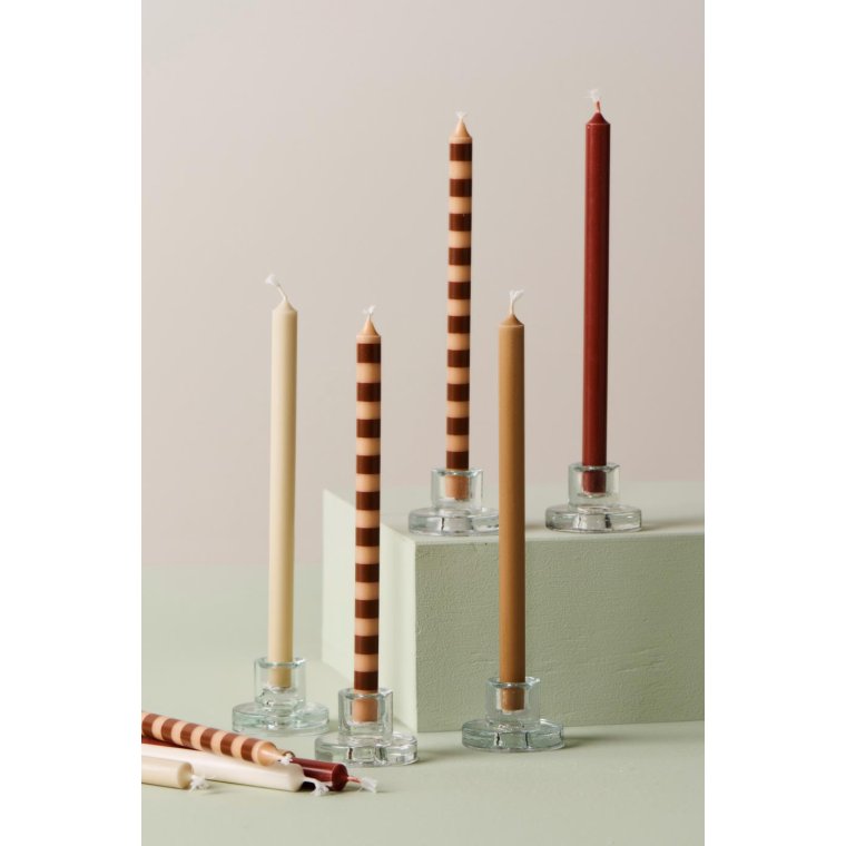 IB LAURSEN - Kertelys stribet brun/lysebrun :1,3 H:20 svanemrket