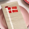 IB LAURSEN - Serviet Dannebrog p flagstang 16 stk pr pakke