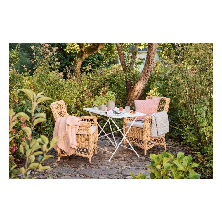 Ib Laursen - Quilt gul m/gule, bl�, orange og lilla blomster