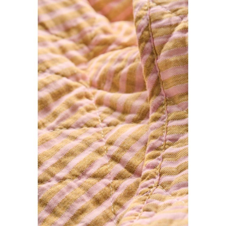 Ib Laursen - Quilt m/mustard og lyser�de smalle striber