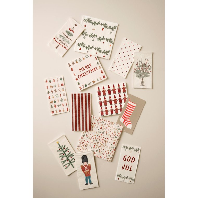 IB LAURSEN - Serviet juleikoner My Nostalgic Christmas - 16 stk pr pakke