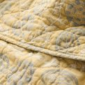 Ib Laursen - Quilt sart gul m/off white og gr�t m�nster